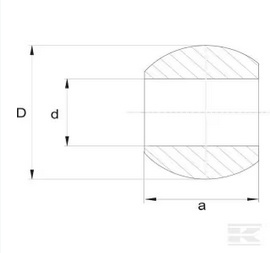 Kula dźwigni dolnej kat.2/3 Kula dźwigni dolnej kat.2/3